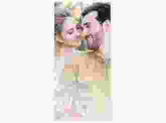 Menükarte Hochzeit Promise lange Karte hoch weiss