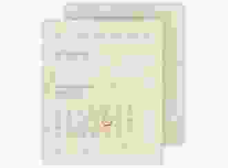Save the Date-Kalenderblatt Simple Line Kalenderblatt-Karte grau