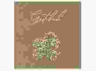 Gästebuch Creation Hochzeit Schleierkraut 20 x 20 cm, Hardcover kraftpapier