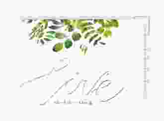 Save the Date-Postkarte Botany A6 Postkarte beige