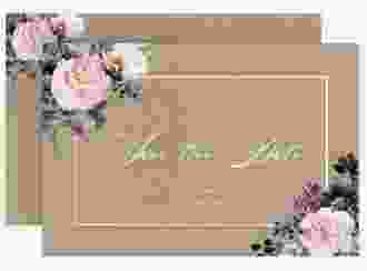 Save the Date-Karte Abendlicht A6 Karte quer beige