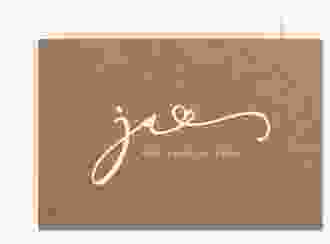 Change the Date-Karte Jawort A6 Karte quer beige modern minimalistisch mit veredelter Aufschrift