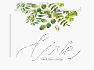 Save the Date-Karte Botany A6 Karte quer beige