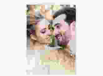 Kirchenheft Hochzeit Promise A5 Klappkarte hoch weiss