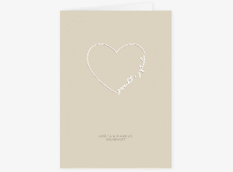 Klick: Details zu Kirchenheft Hochzeit "Lebenstraum" anzeigen Kirchenheft Hochzeit Lebenstraum A5 Klappkarte hoch beige