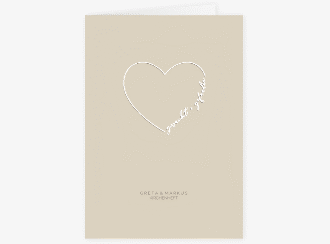 Klick: Details zu Kirchenheft Hochzeit "Lebenstraum" anzeigen Kirchenheft Hochzeit Lebenstraum A5 Klappkarte hoch beige