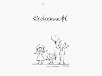 Kirchenheft Hochzeit Family A5 Klappkarte hoch weiss