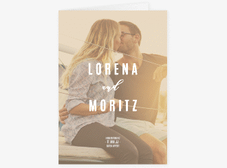 Klick: Details zu Menükarte Hochzeit "Memory" anzeigen Menükarte Hochzeit Memory A5 Klappkarte hoch beige