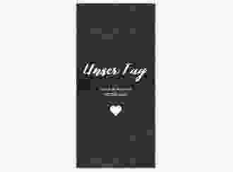 Tagesablauf Hochzeit Sparkly lange Karte hoch tuerkis