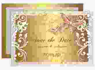 Save the Date-Karte Hochzeit Toulouse A6 Karte quer orange