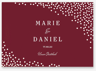 Gästebuch A4 quer Glitter A4 quer, Hardcover rot