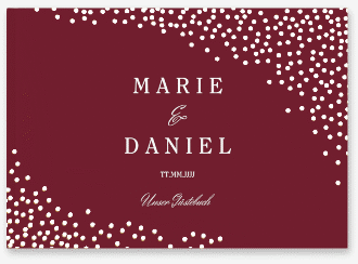 Gästebuch A4 quer Glitter A4 quer, Hardcover rot