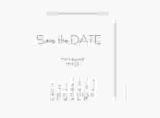 Save the Date-Kalenderblatt Twohearts Kalenderblatt-Karte rot