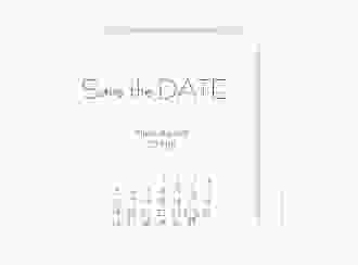Save the Date-Kalenderblatt Twohearts Kalenderblatt-Karte rot