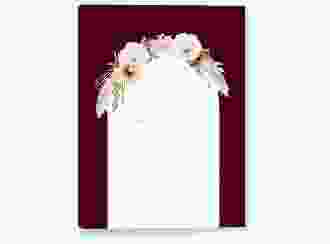 Stammbuch A5 Blumenbogen Stammbuch A5 rot