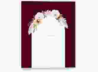 Stammbuch A4 Blumenbogen Stammbuch A4 rot