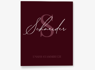 Stammbuch A4 Familienname Stammbuch A4 rot