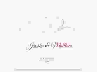 Gästebuch Creation Hochzeit Envie 20 x 20 cm, Hardcover rot