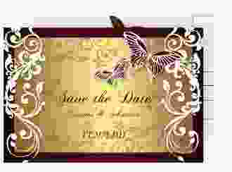 Save the Date-Postkarte "Toulouse" DIN A6 Postkarte rot