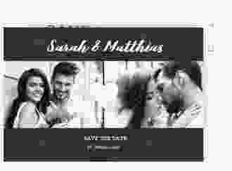 Save the Date-Postkarte Sparkly A6 Postkarte rot