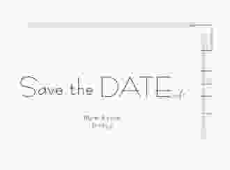 Save the Date-Postkarte Twohearts A6 Postkarte rot