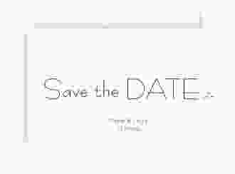 Save the Date-Karte Hochzeit Twohearts A6 Karte quer rot