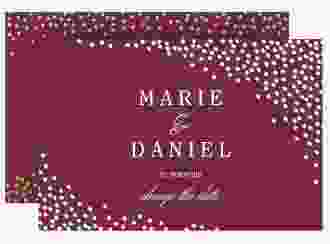 Change the Date-Karte Glitter A6 Karte quer rot