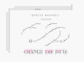 Change the Date-Karte Infinity A6 Karte quer rot