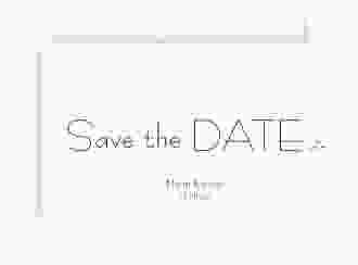 Save the Date-Karte Hochzeit Twohearts A6 Karte quer rot