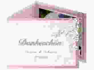 Danksagungskarte Hochzeit Toulouse A6 Doppel-Klappkarte rosa
