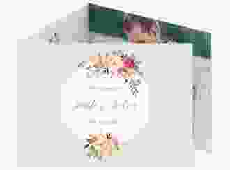 Hochzeitseinladung Prachtvoll A6 Doppel-Klappkarte mint