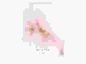Einladung Jugendweihe Sacramento A6 Klappkarte hoch rosa in elegantem Aquarell-Look