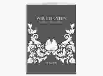 Einladungskarte Hochzeit Royal A6 Klappkarte hoch lila mit barockem Blumen-Ornament