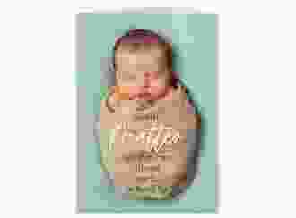 Geburtskarte Fullpicture A6 Klappkarte hoch bunt