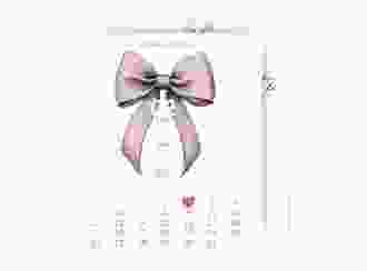 Save the Date-Kalenderblatt Schleife Kalenderblatt-Karte rosa