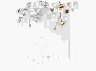 Save the Date-Kalenderblatt Anemone Kalenderblatt-Karte mint