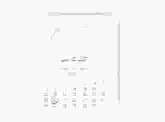 Save the Date-Kalenderblatt Trauringe Kalenderblatt-Karte grau minimalistisch gestaltet mit zwei Eheringen
