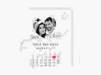 Save the Date-Kalenderblatt Dolce Kalenderblatt-Karte rosa