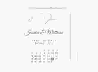 Save the Date-Kalenderblatt Envie Kalenderblatt-Karte lila