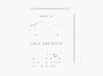Save the Date-Kalenderblatt Infinity Kalenderblatt-Karte lila