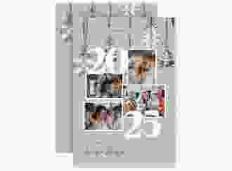 Weihnachtskarte Fröhlichkeit A6 Karte hoch mint