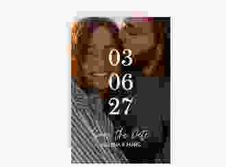 Save the Date-Karte You and Me A6 Karte hoch bunt