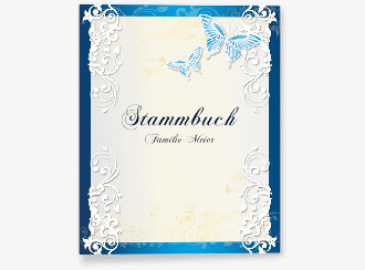 Klick: Details zu Stammbuch A4 "Toulouse" anzeigen Stammbuch A4 Toulouse Stammbuch A4 blau