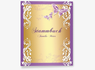 Klick: Details zu Stammbuch A4 "Toulouse" anzeigen Stammbuch A4 Toulouse Stammbuch A4 lila