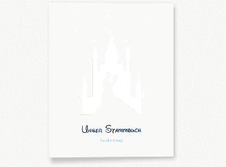 Klick: Details zu Stammbuch A4 "Castle" anzeigen Stammbuch A4 Castle Stammbuch A4 blau