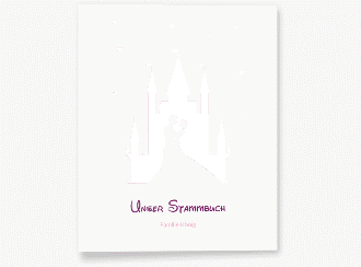 Klick: Details zu Stammbuch A4 "Castle" anzeigen Stammbuch A4 Castle Stammbuch A4 pink