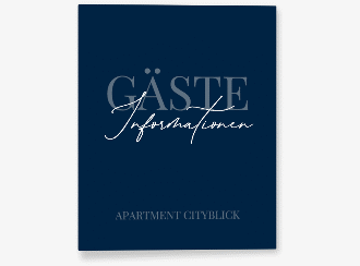 Gästemappe Ferienwohnung A4 Ferienapartment Gästemappe A4 blau