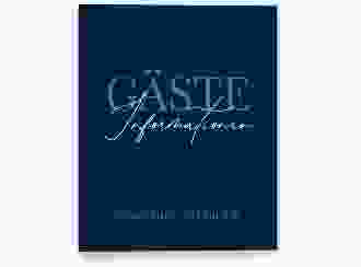 Gästemappe Ferienwohnung A4 Ferienapartment Gästemappe A4 blau
