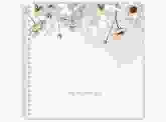 Gästebuch Hochzeit Anemone Ringbindung mint