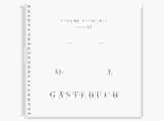 Gästebuch Hochzeit Infinity Ringbindung blau